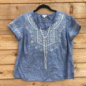 Chambray Boho Shirt